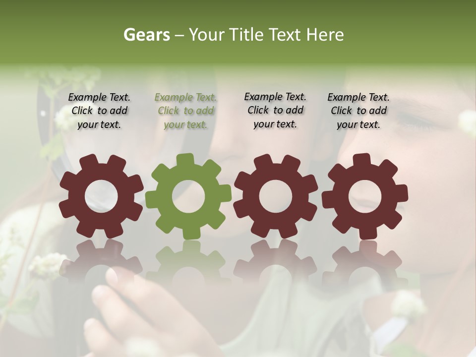 Scotland Female Engraving PowerPoint Template