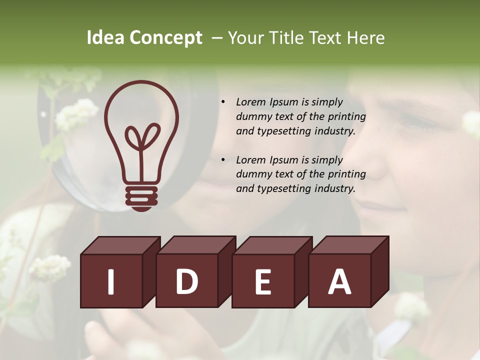 Scotland Female Engraving PowerPoint Template