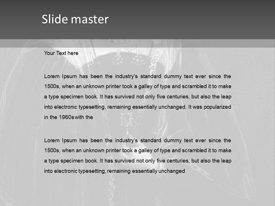 Scotland Female Engraving PowerPoint Template