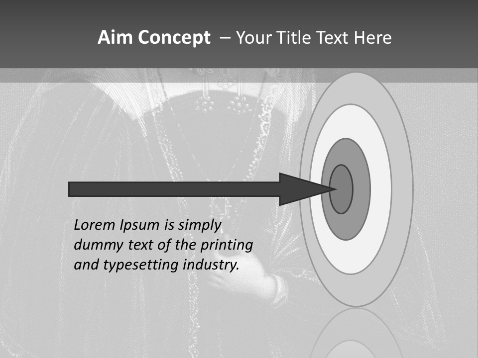 Scotland Female Engraving PowerPoint Template