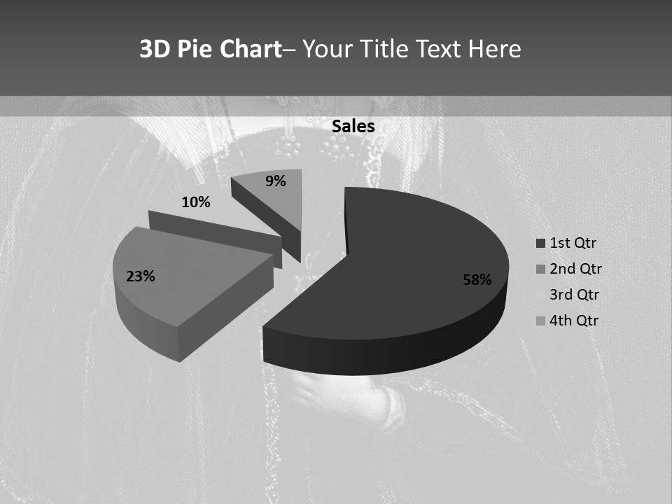 Scotland Female Engraving PowerPoint Template