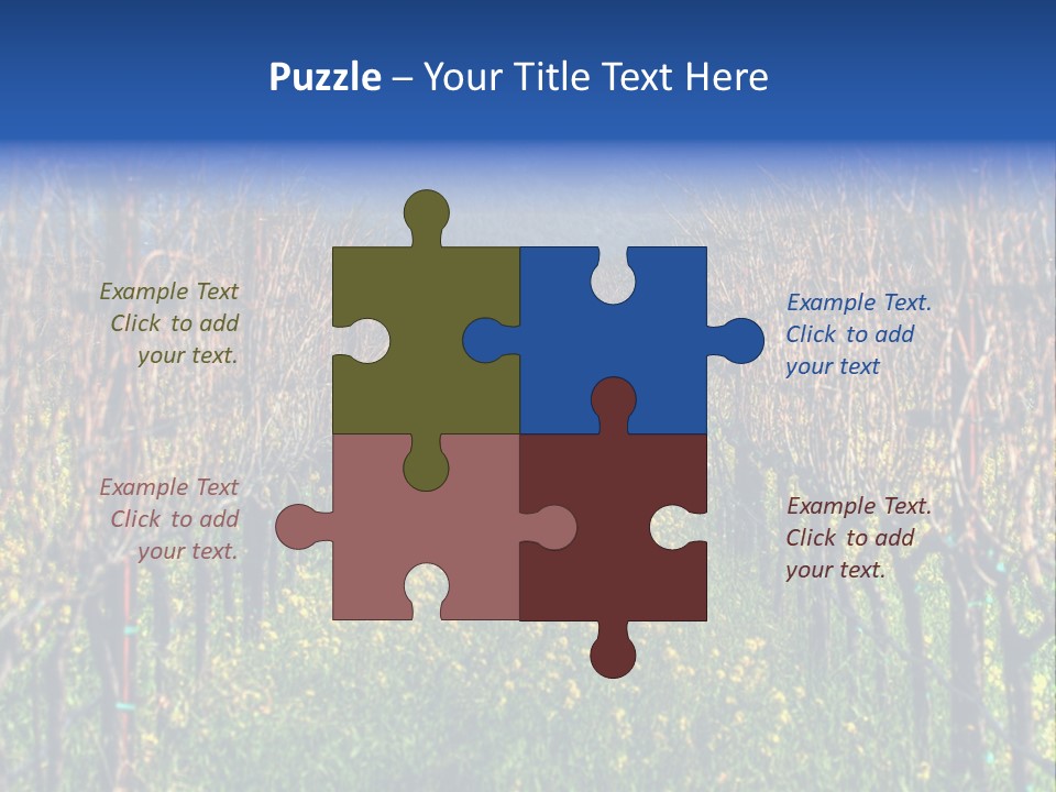 Hill Winery Harvesting PowerPoint Template