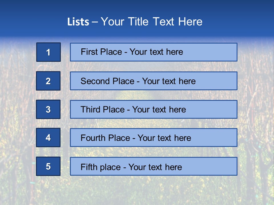 Hill Winery Harvesting PowerPoint Template