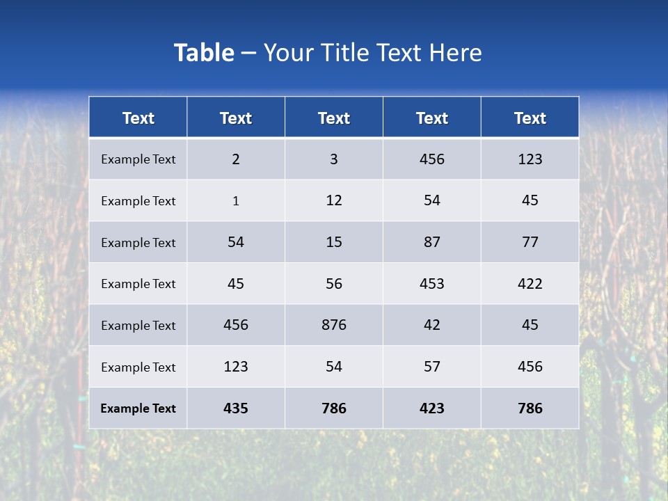 Hill Winery Harvesting PowerPoint Template