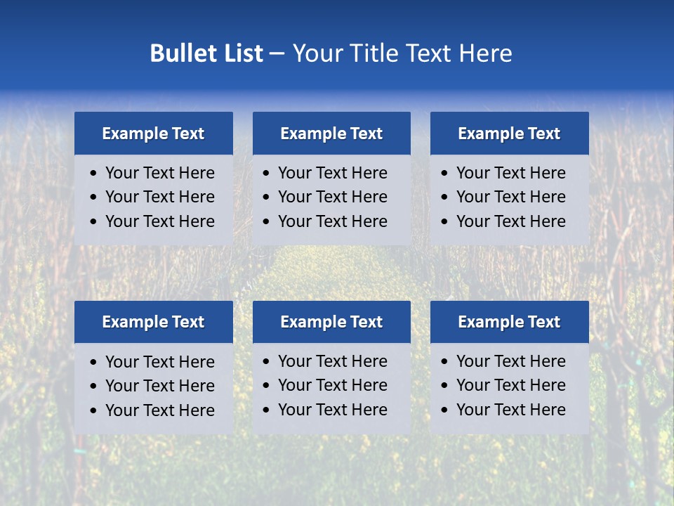 Hill Winery Harvesting PowerPoint Template