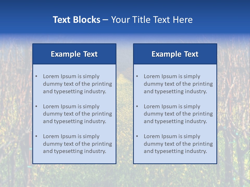Hill Winery Harvesting PowerPoint Template