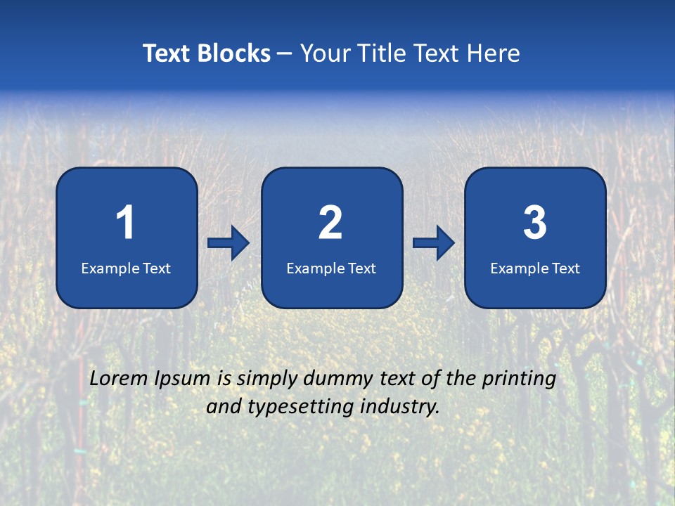 Hill Winery Harvesting PowerPoint Template