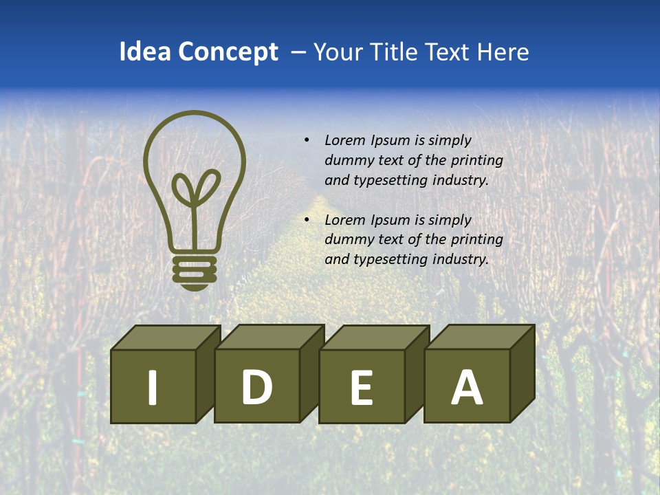 Hill Winery Harvesting PowerPoint Template