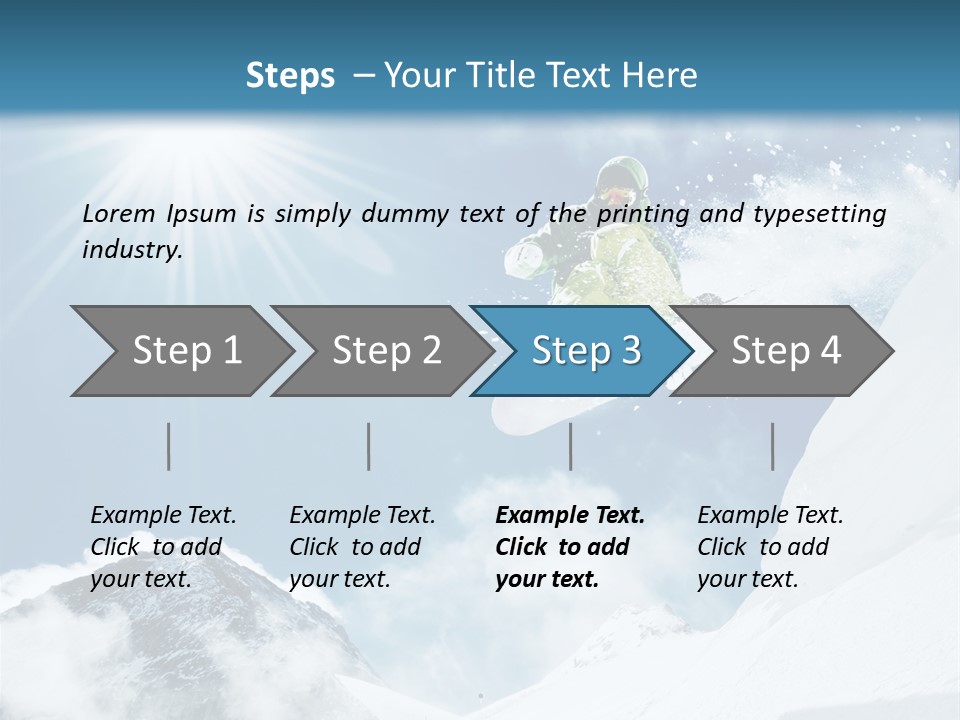 Resorts Speed Winter PowerPoint Template