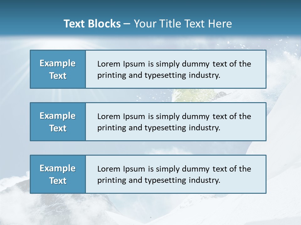 Resorts Speed Winter PowerPoint Template