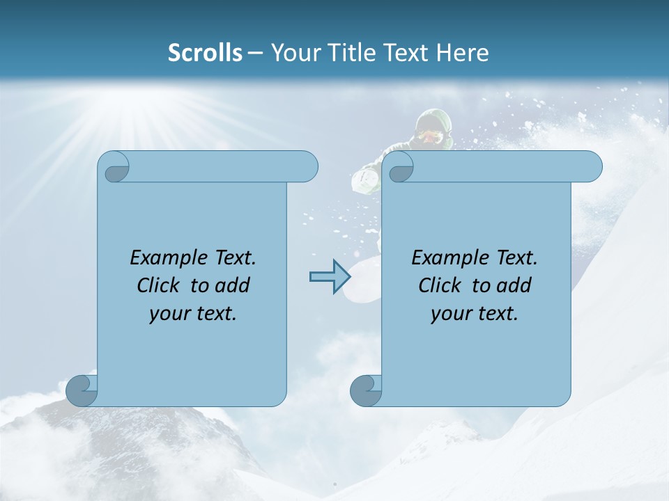 Resorts Speed Winter PowerPoint Template