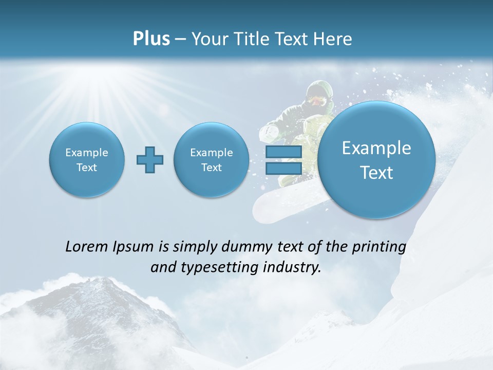 Resorts Speed Winter PowerPoint Template