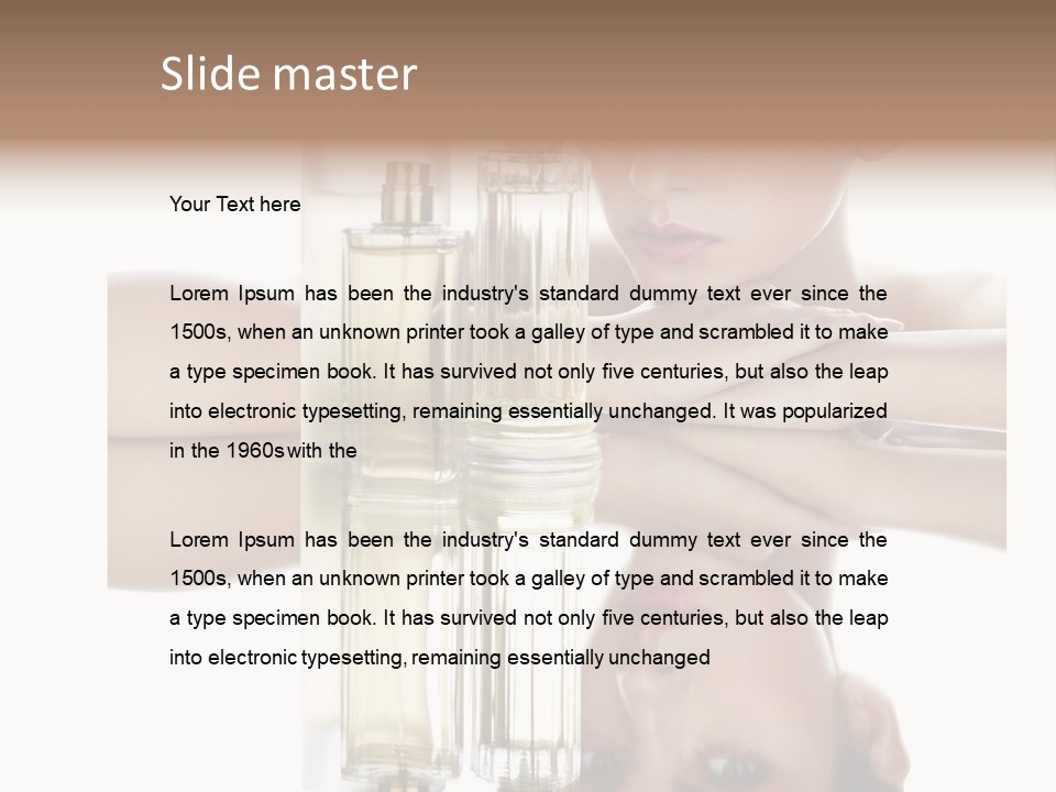 Cute Portrait Several PowerPoint Template