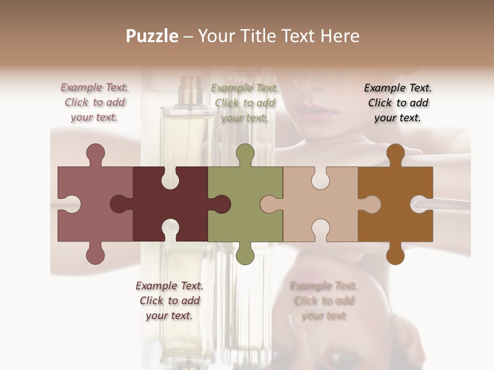 Cute Portrait Several PowerPoint Template