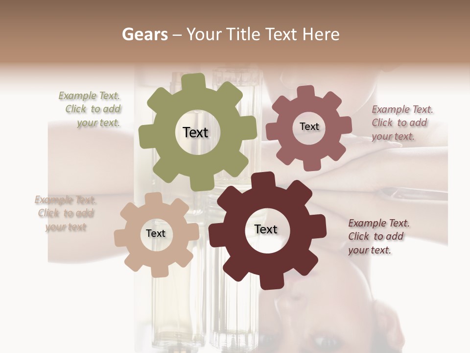 Cute Portrait Several PowerPoint Template