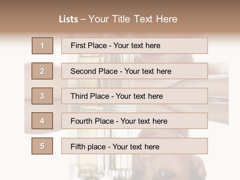 Cute Portrait Several PowerPoint Template