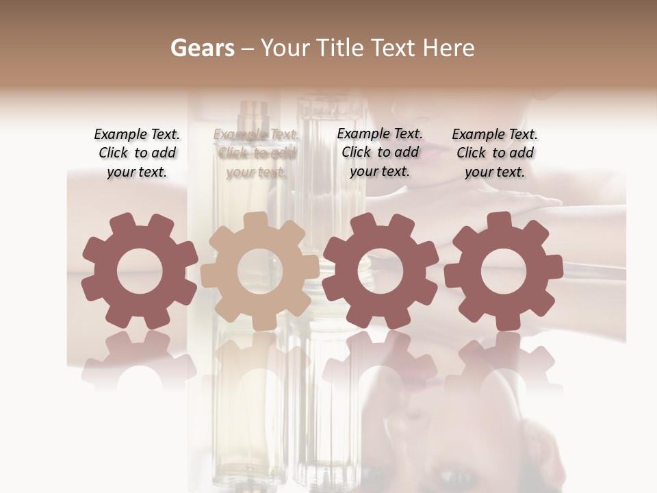 Cute Portrait Several PowerPoint Template