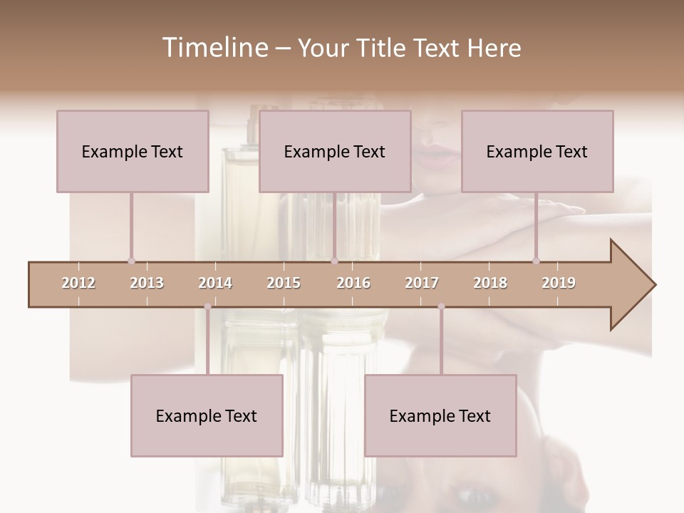 Cute Portrait Several PowerPoint Template