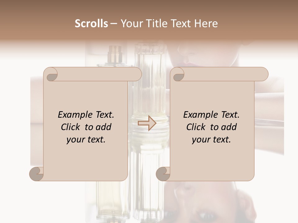 Cute Portrait Several PowerPoint Template