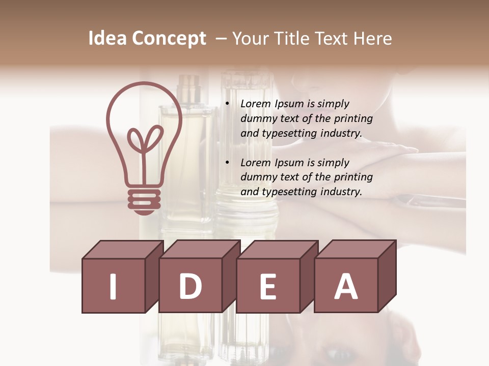 Cute Portrait Several PowerPoint Template