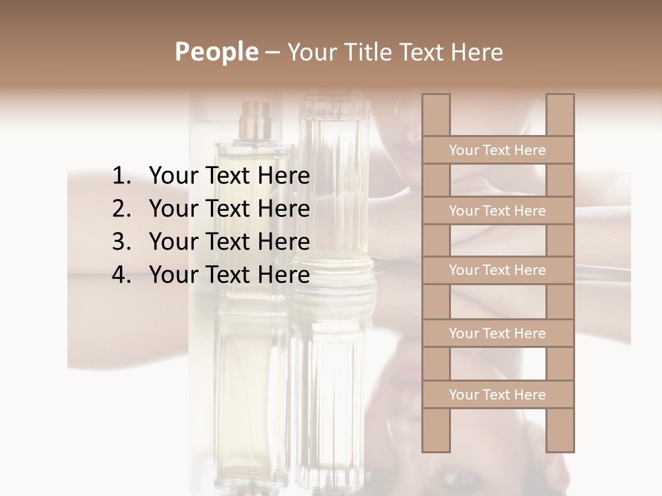 Cute Portrait Several PowerPoint Template