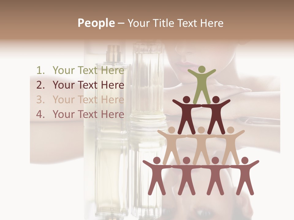 Cute Portrait Several PowerPoint Template