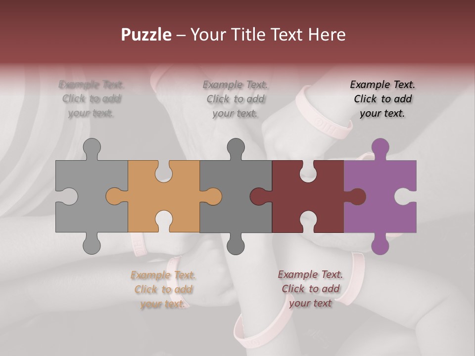 Mammogram Together Pink PowerPoint Template