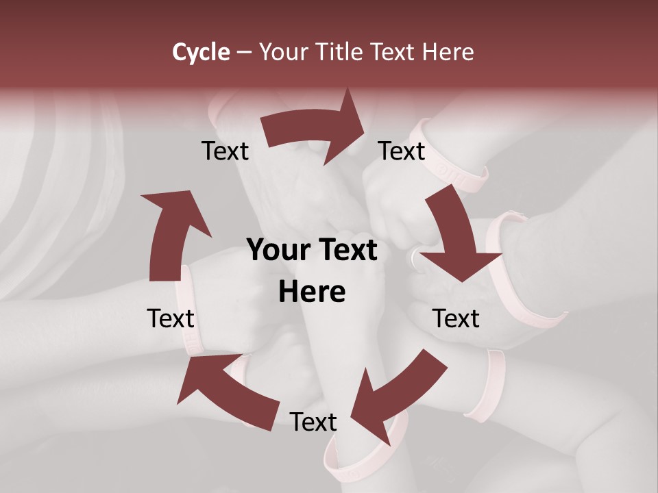 Mammogram Together Pink PowerPoint Template