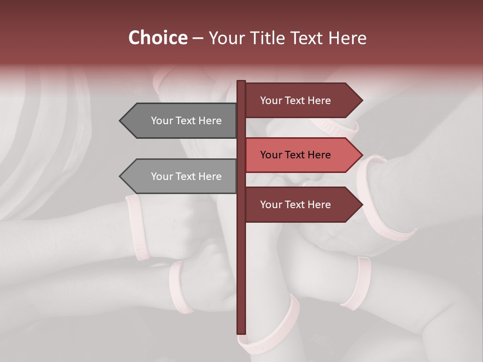 Mammogram Together Pink PowerPoint Template