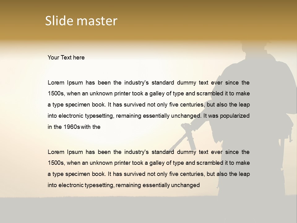 Special Acu Commando PowerPoint Template