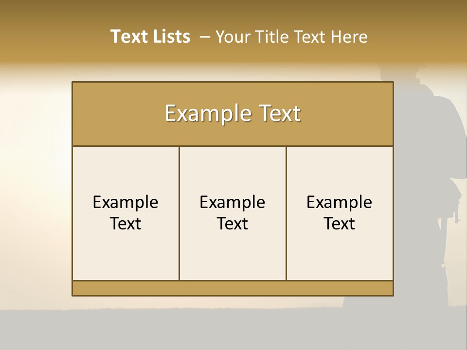 Special Acu Commando PowerPoint Template