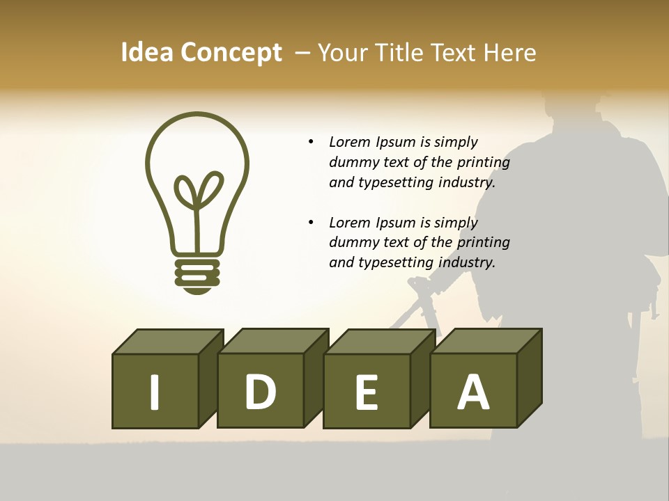 Special Acu Commando PowerPoint Template