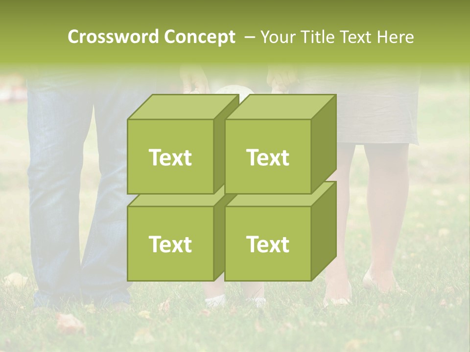 A Little Girl Holding The Hand Of Her Parents PowerPoint Template