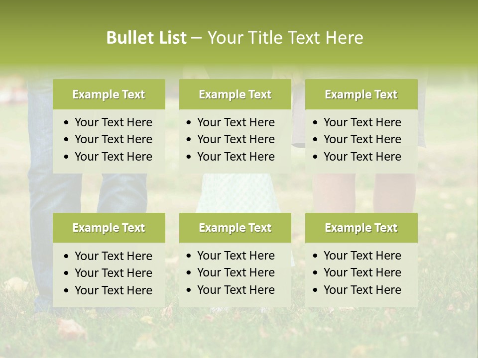 A Little Girl Holding The Hand Of Her Parents PowerPoint Template