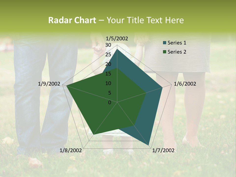 A Little Girl Holding The Hand Of Her Parents PowerPoint Template