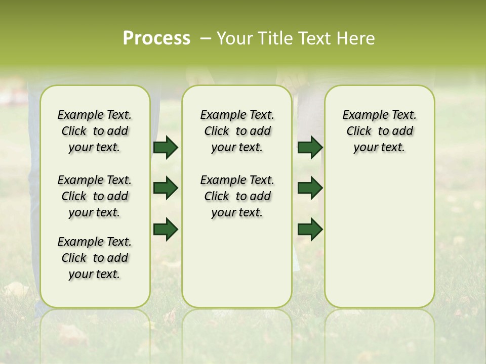 A Little Girl Holding The Hand Of Her Parents PowerPoint Template