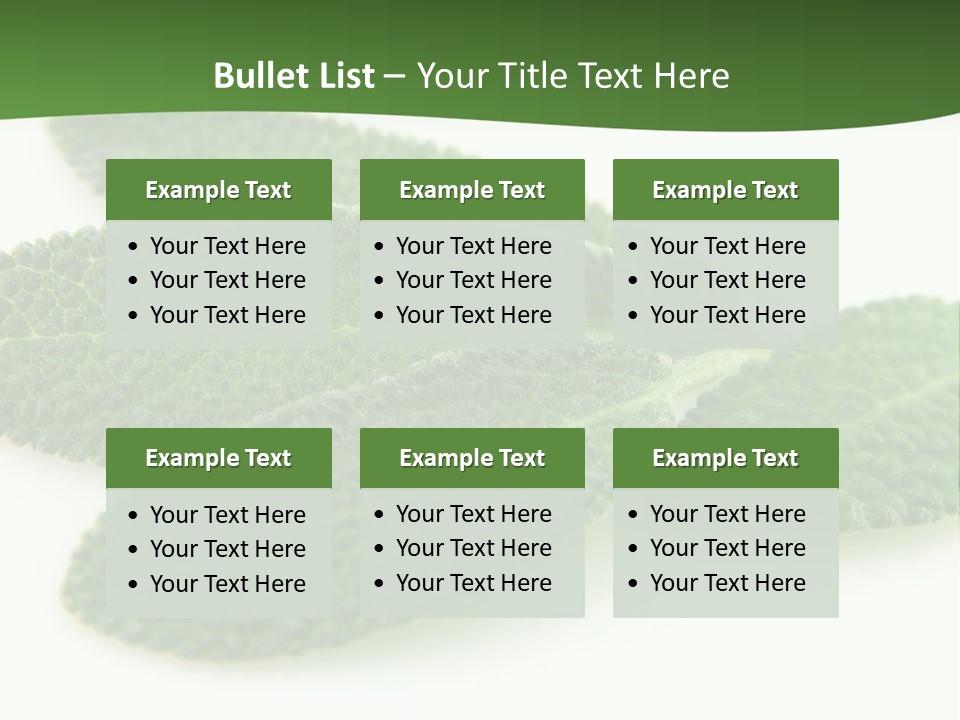 Food Salvia Herb PowerPoint Template