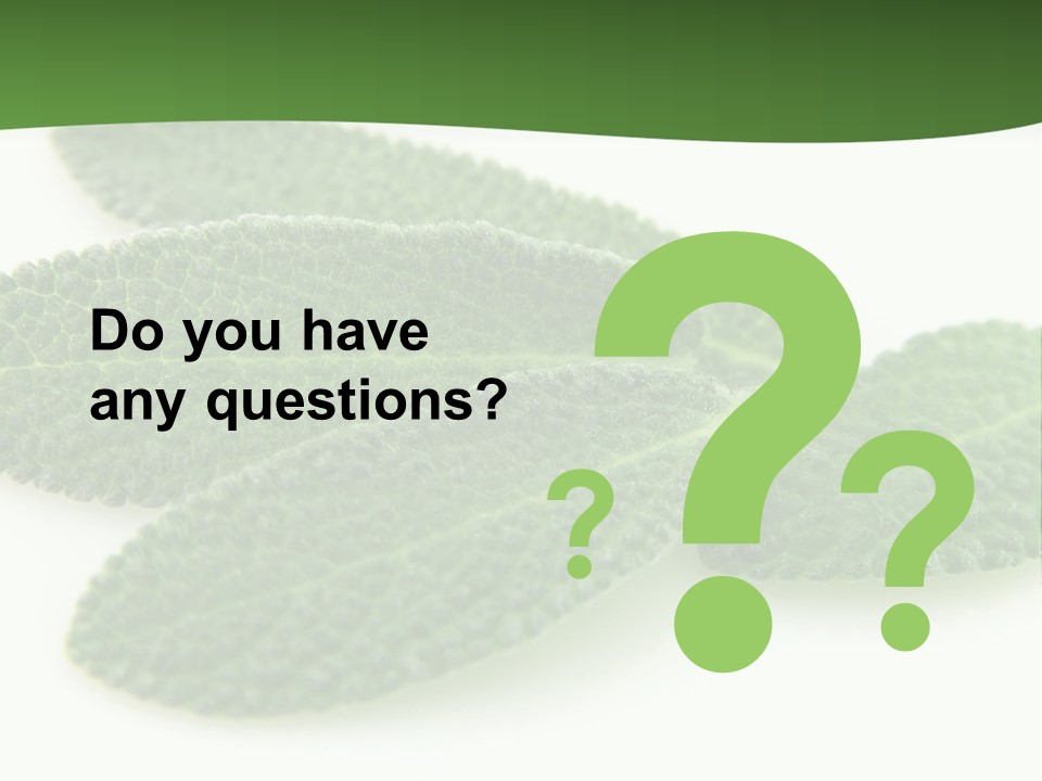 Food Salvia Herb PowerPoint Template