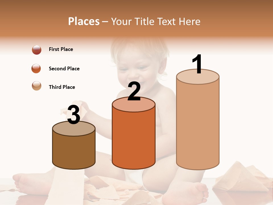 Isolated Toilet Childhood PowerPoint Template