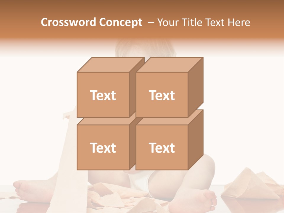 Isolated Toilet Childhood PowerPoint Template
