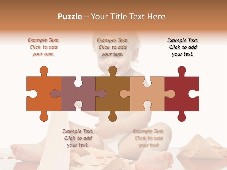 Isolated Toilet Childhood PowerPoint Template