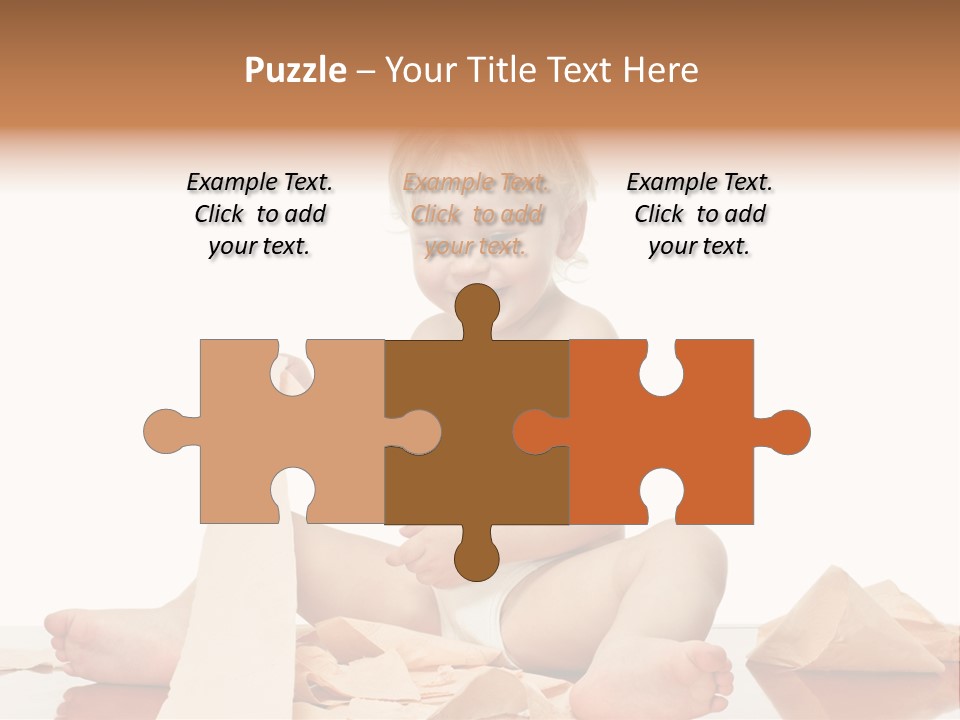 Isolated Toilet Childhood PowerPoint Template