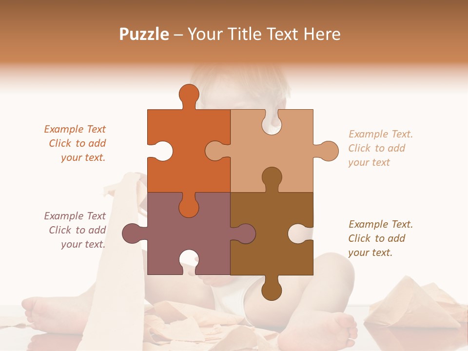 Isolated Toilet Childhood PowerPoint Template