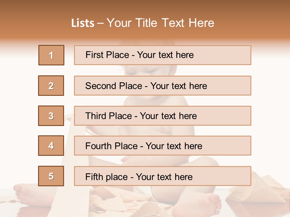Isolated Toilet Childhood PowerPoint Template