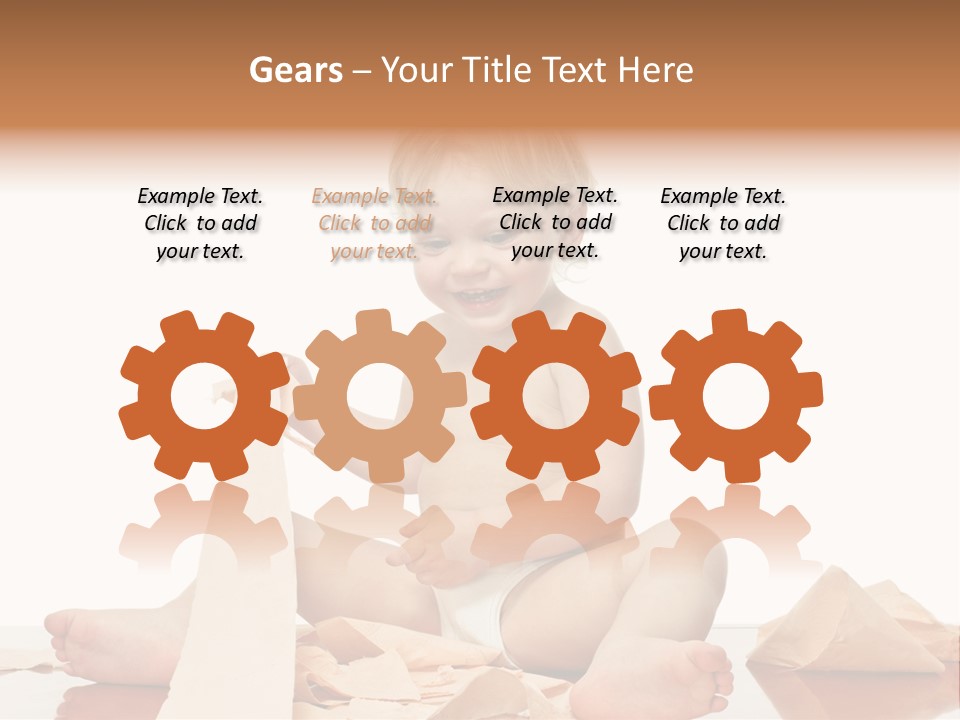 Isolated Toilet Childhood PowerPoint Template