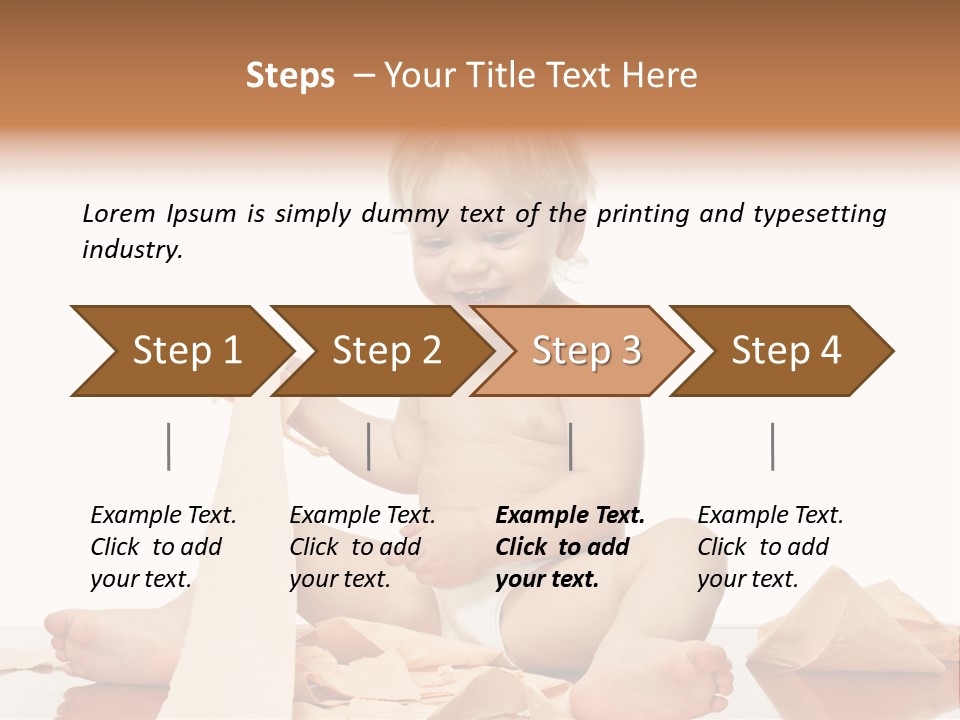 Isolated Toilet Childhood PowerPoint Template