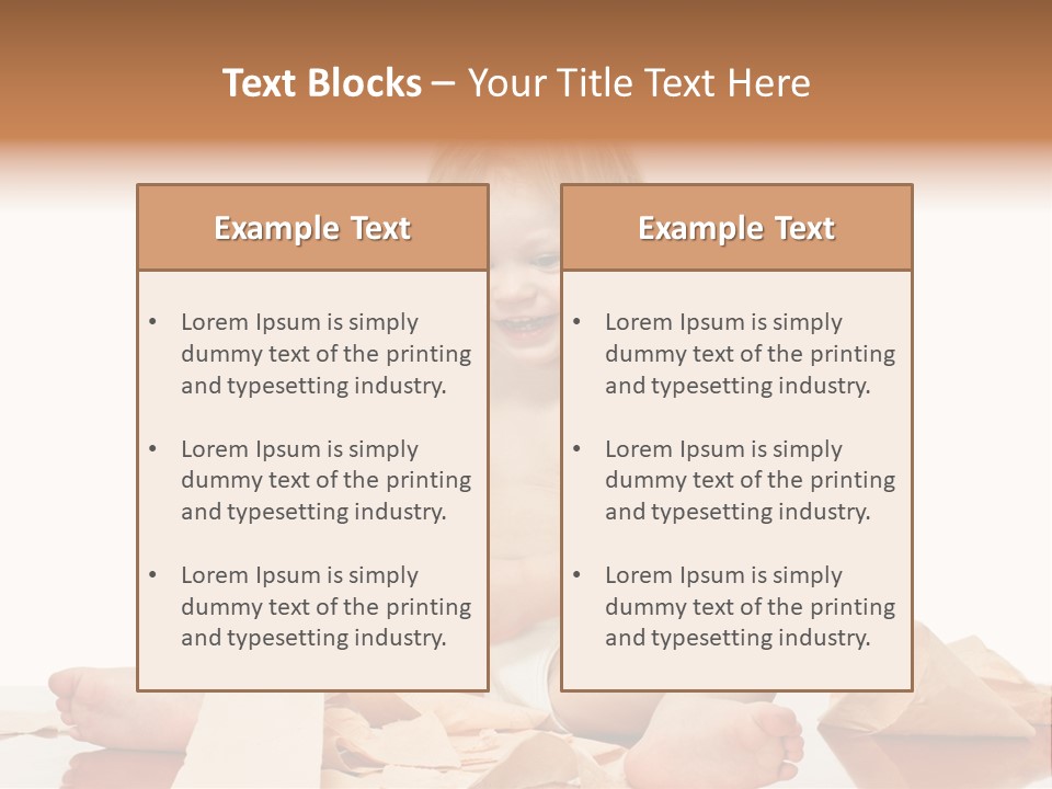 Isolated Toilet Childhood PowerPoint Template
