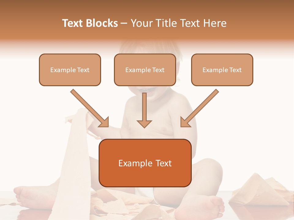 Isolated Toilet Childhood PowerPoint Template
