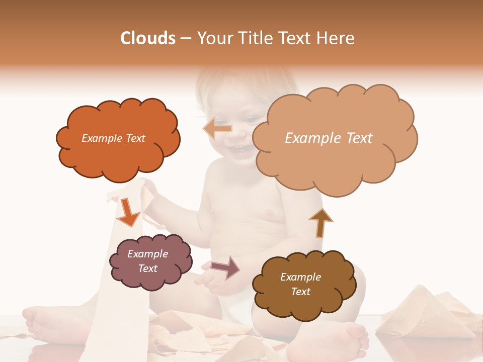 Isolated Toilet Childhood PowerPoint Template