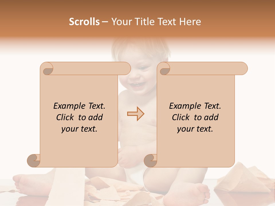 Isolated Toilet Childhood PowerPoint Template